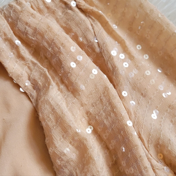 Forever 21 Rose Champagne Sequin Cocktail Dress - Picture 7 of 11